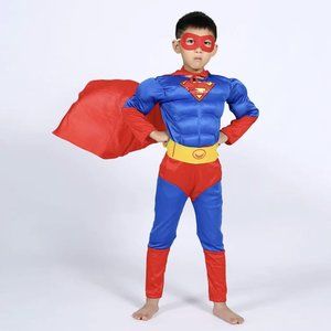 Super-Man Costume for Boys | Best Superhero Halloween Outfit | Kids Cosplay